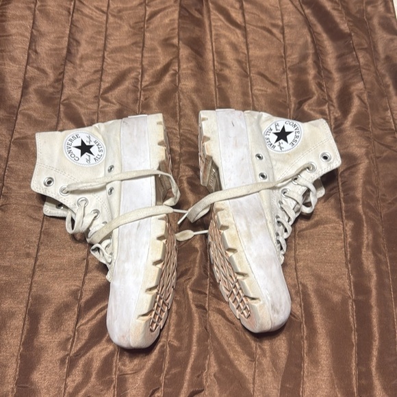 Converse White High Tops Lug Platform - Picture 3 of 5